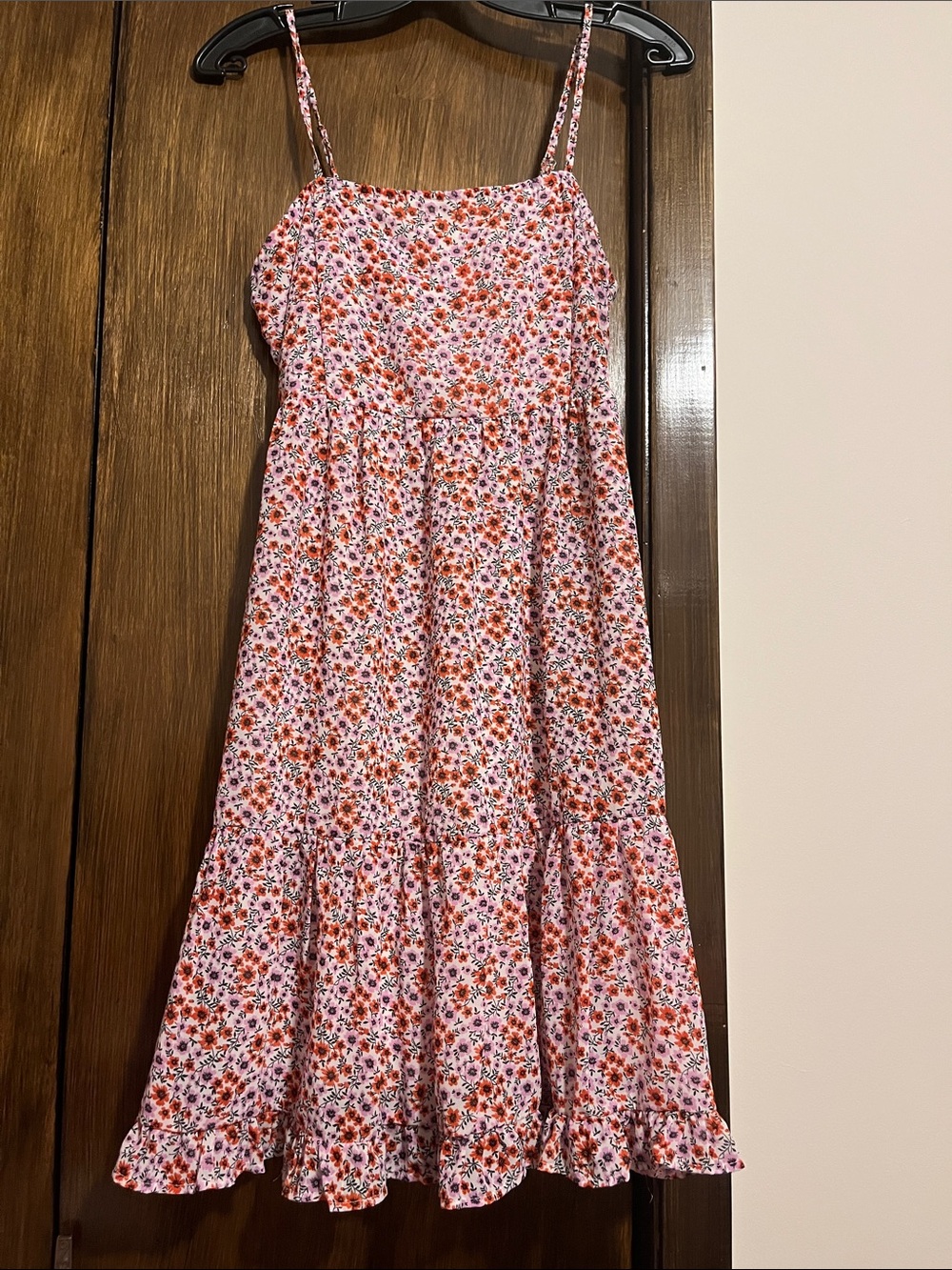Only Floral Midi Sundress with Spaghetti Straps